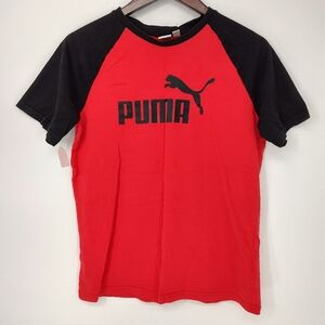 Puma Red and Black Graphic Tee Boys Size XL, 18/20